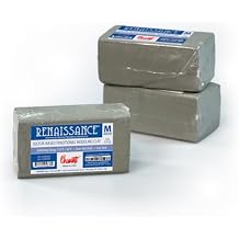 Chavant Renaissance Plastalina Modeling Clay - Grey Green, 40lb Case, Medium