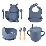 Matériau Sûr: Le service de table pour enfants est fabriqué en silicone de qualité alimentaire, sans BPA, sûr et sans odeur, le bébé peut l'utiliser en toute sécurité. Les matériaux de haute qualité rendent le service de table pour enfants incassable et très durable.