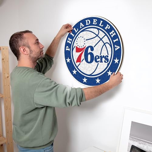 Iconic Puzzles - Philadelphia 76ers, Logo, Wooden Puzzle officially licensed NBA, 100% sustainable, size L, 500 Pcs - Image 4