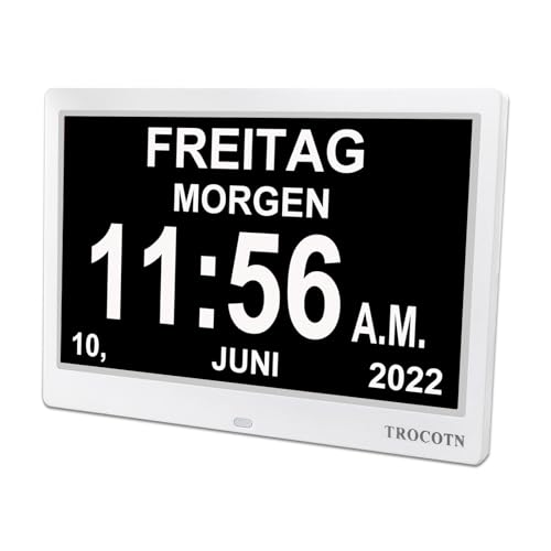 Trocotn TR-C010-01 Digitale Kalenderuhr 10 Zoll
