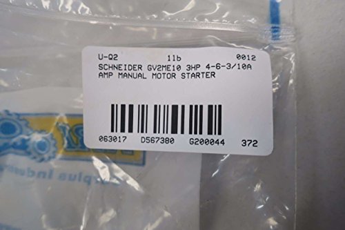 SCHNEIDER GV2ME10 3HP 4-6.3A AMP Manual Motor Starter D567380 miniatura 7