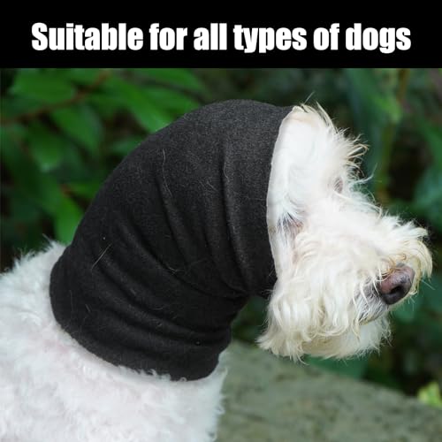 2 Stück Haustier warme Ohrenschützer, waschbare weiche Haustiermütze, Anti-Lärm-Hunde-Ohrenschützer, Hundehalsband, Gehörschutz-Ohrenschützer für Katzen und Hunde