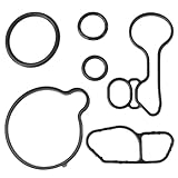 AUPARTIK Engine Oil Cooler Filter Housing Gasket Set for Chevrolet Trax Sonic Chevy Cruze for Buick Encore 1.4L Turbo Thermostat Housing Seals Gasket Kit 55568536 55568539 55565619 55565385 55568540