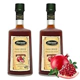 Pomegranate Vinegar, Additive-free, 100% Natural, Organic, Fermented, Organic, Turkish Product, A Natural & Pure Flavor Elevate Your Dishes with Unique Flavor (500 ml / 16.9 fl oz) - PACK OF 2