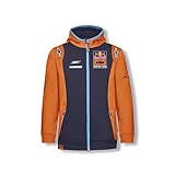 80% cotton/20% polyester Red Bull KTM Official Teamline Zip Hoodie, Blau Youth Größe 164 Kapuzenpullover, KTM Racing Team Original Bekleidung & Merchandise