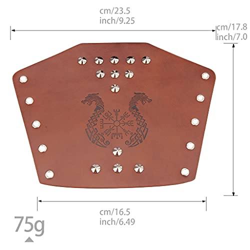 image for Jeilwiy Viking Arm Bracers Archery Armguard Leather Gauntlet Wristband
