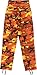Mens Orange Camouflage Tactical BDU Pants Military Cargo Fatigues Camo Fashion Trousers - M (34