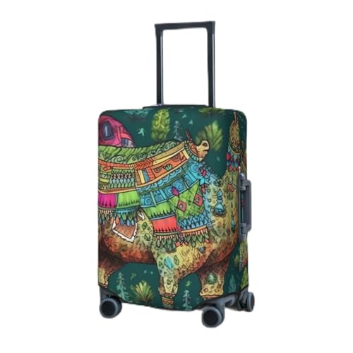 Travel Luggage Cover for Suitcase Elastic Suitcase Protector Colorful camel hand drawing Suitcase Covers Washable Suitcase Protective Cover Dust-proof Luggage Covers Fit 18-32 Inch Luggage