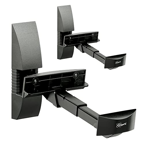 Vogel's VLB 200 Support Mural Universel pour Enceintes (2X) | Orientable jusqu'à 90º | Inclinaison 15º | Poids Max. 20 kg | Noir
