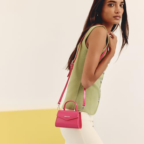 Image of Miraggio Roxie Top Handle Mini Sling Bag With Adjustable & Detachable Crossbody Strap | Crossbody Bag For Women Casual Holiday Look | Statement Bags For Women
