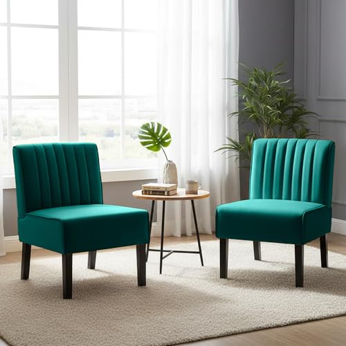 Container Furniture Direct Reese Mid Century Modern Accent Chairs Set
