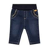 Steiff Baby - Mädchen jeansbroek Hose, Mood Indigo, 86 EU