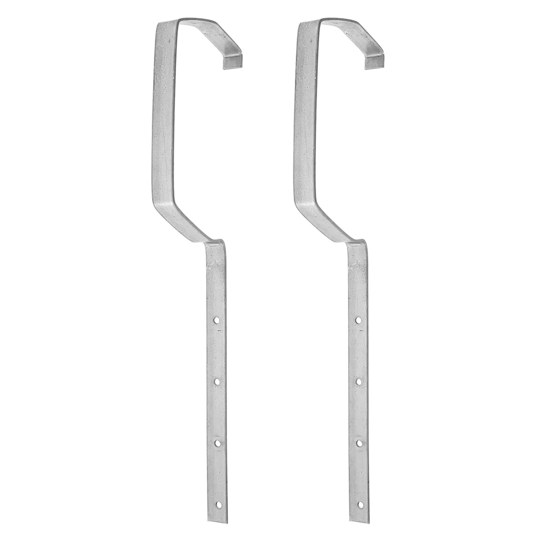 Ijsdnvjndx As Shown Metal Heavy Duty Chain Support For Iron Holders 2 Pcs Rack Roof Rain Gutter Mounts Diverter Covers Drainage Brackets