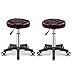 Sgabelli rotondi di sgabelli da lavoro Sgabelli rotolanti con ruote for salone for salone cucina massaggio lavoro pesante idraulico for negozio di chitarra laboratorio da lavoro tatuaggio banco di lav