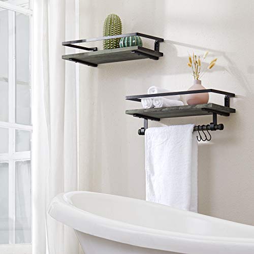 Image of BAYKA 22.5x5.12 Floating Shelves for Wall,Room Decor,Raised Lip,2 Pack