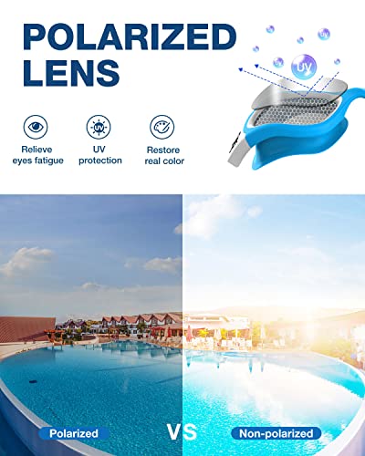 Image of ZIONOR Swim Goggles, Upgraded G1 Polarized Swimming Goggles Anti-Fog for Adult Men Women