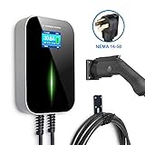 BESENERGY EV Charging Station 32 Amp Level 2 Electric Vehicle Charger EVSE 7.68kw Compatible with All SAE J1772 EV Cars
