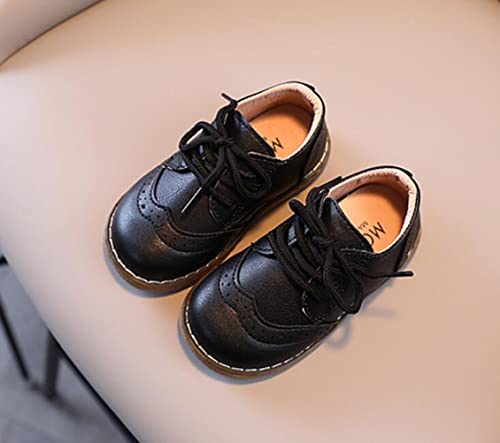 Boy's Girl's Classic Lace-Up Oxford Shoes Comfort School Uniform Dress Loafer Flats3