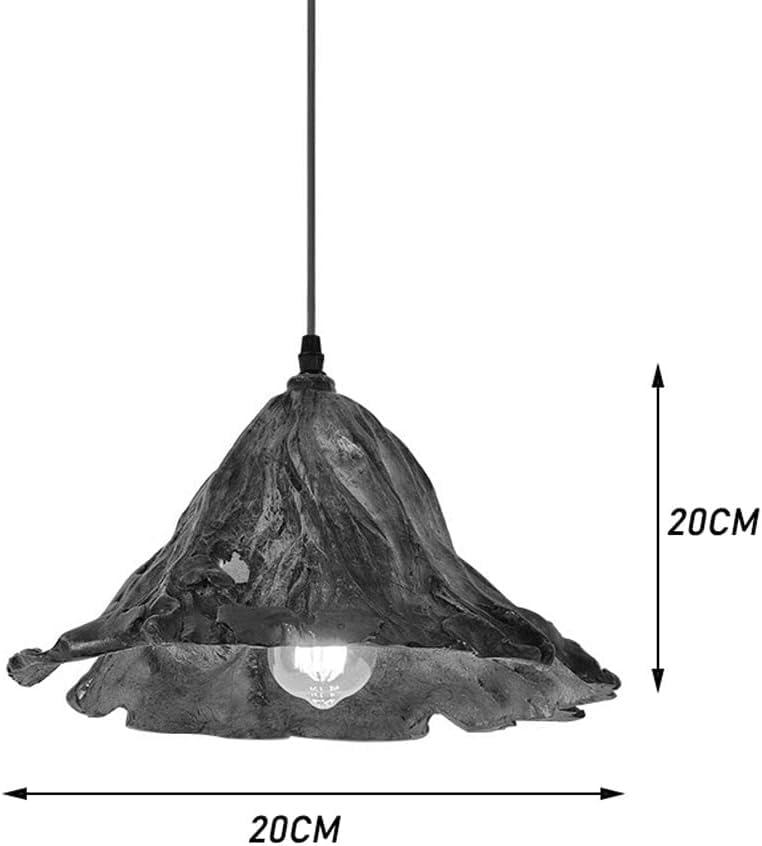 Lustre suspension feuille résine XJBTBA compatible restaurant et loft - 4