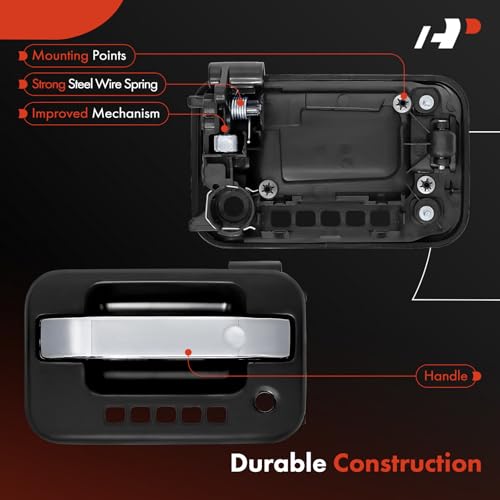 A-Premium Front Left Driver Side Exterior Door Handle with Keyhole by A-Premium - Used condition - Image 4