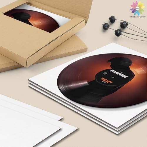 Almohadillas de vinilo LP y cartón corrugado de 12 pulgadas en pack de 50 6