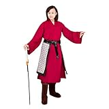 China Film Cosplay Costume Chinese Warrior Fancy Dress Hemp Women Clothes Sets Cool Female Red S-L (L)