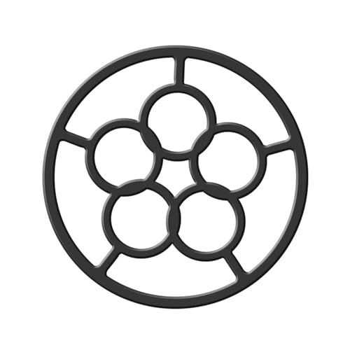 Cast Iron Trivet,Gas Hob Ring Reducer,Cast Iron Work Pan Support Ring,Non Slip Gas Ring Reducer for Moka Pot Coffee Pot Small Saucepan Pans Multi-Function Trivets Kitchen Supplies Accessories.