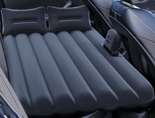 WJFTODAY Camas de Aire para Acampar para automóvil Cama de Aire para automóvil Cama de vicama para Acampar Cama para Asiento Trasero Inflable Cojines para Exteriores Accesorios para automóvil (Negro)