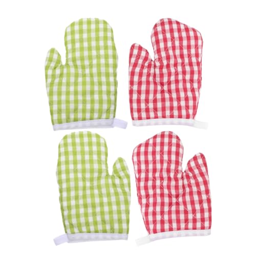 Alipis 2 Pares De Guantes Aislantes Resistentes Al Calor Protección para Las Manos Guantes Térmicos para Hornear Negros para Horno De Cocina para Hombre De