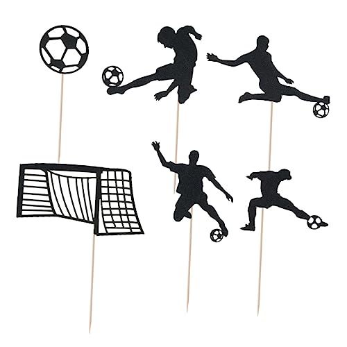 NOLITOY 72 Pçs/Conjunto Futebol/Decoração Palitos De Sobremesa Para Esportes De Futebol Tema De Inse