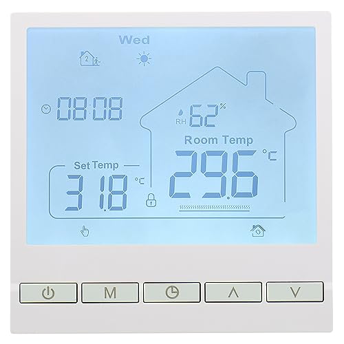 Wengart Digitaler Thermostat WG905,Anzeige der Luftfeuchtigkeit...