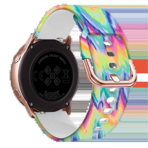 Correa 20mm de silicona anti-irrita para Garmin Venu SQ y Vivoactive 3 textura ágata suave
