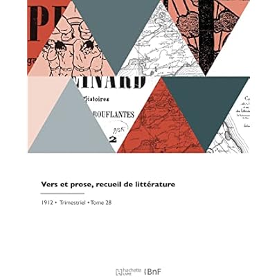 Vers et prose, recueil de litt&eacute;rature