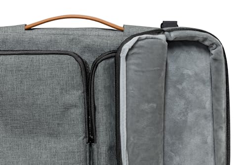 Bolsa Executiva Para Notebook Impermeavel Cinza Escuro