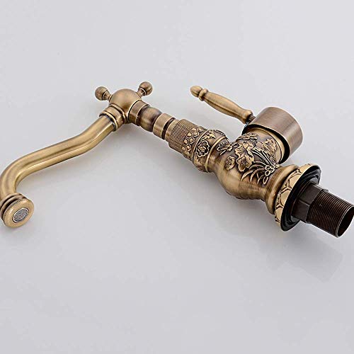 Robinet en bronze rétro pour vasque à poser et cuisine - 5