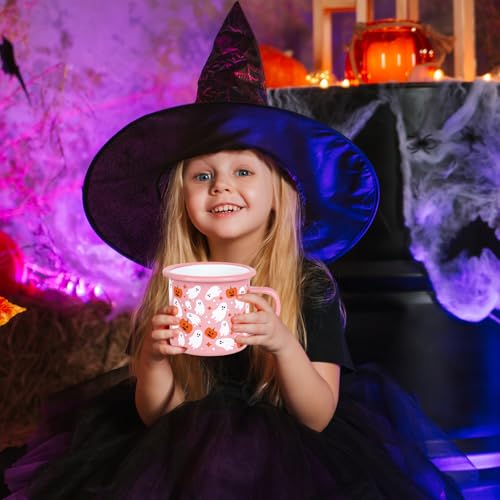 Set 2 Mugs de acero esmaltado Halloween 12 oz miniatura 7