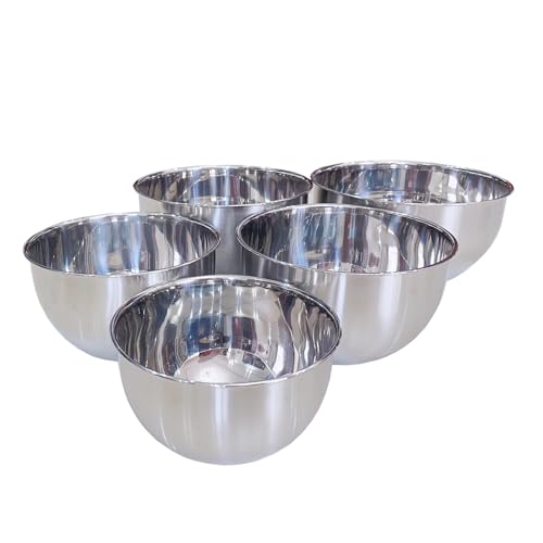 Tazón de Acero Inoxidable para Mezclar 4 Cuartos Plata miniatura 6
