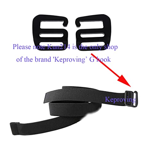 Keproving Adjustable 25Mm Buckles For Webbing Slide Buckles Aluminium G Hook For Backpack Luggage Strap Webbing  (1 Pair) #TOP5