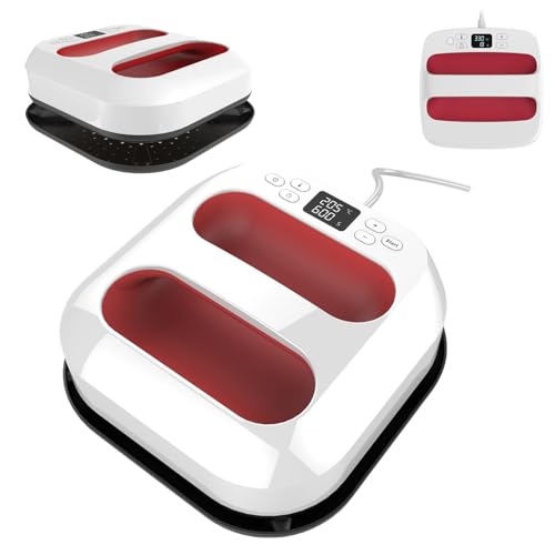 Máquina de Prensado en Caliente Para Camisetas, Prensa en Caliente Portátil de 9 x 9 Pulgadas, Prensa en Caliente Portátil y Fácil Para Camisetas, Almohadas, Bolsas de Mano y Más