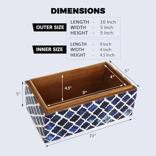 Boîte décorative pour bijoux faits à la main, cadeau souvenir idéal en bois classique