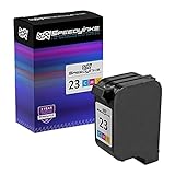Speedy Inks Remanufactured Ink Cartridge Replacement for HP 23 C1823D (Tri-Color) Compatible with Printers 145 155 170 270 1120C 1120cxi R40 700 and More