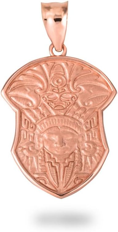 Mayan Tribe Shield pendant Aztec 10K Gold Parent