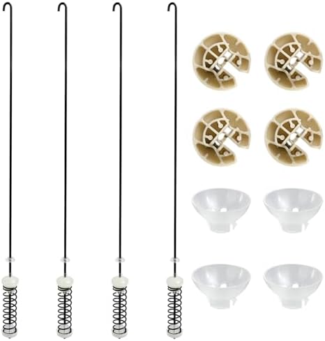 Updated W10780045 Washer Suspension Rod Kit, Fit for Whirlpool Kenmore, Washer Parts for Amana,Part Kit NTW4516FW2, NTW4516FW3, WTW4816FW2, NTW4516FW1, WTW4800BQ1 Suspension Rods, W10821951