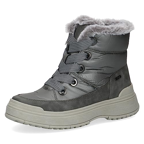 Bottes Mid Calf Boot CAPRICE 9-26213-41 pour femme en cuir noir confort