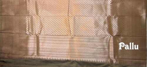 Image of VFCollections Women's Kanchipuram Silk Saree With Blouse Piece