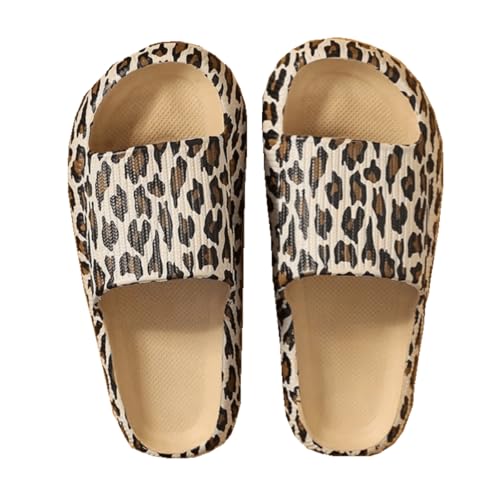 Pillow Slippers for Men and Women - Cushioned Thick Sole Non-Slip Bathroom Slides, Comfort Indoor & Outdoor Shower Sandals​