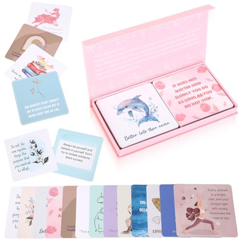 Affirmation Cards - Daily Motivational and Inspirational Cards for Women,