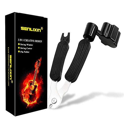Guitar String Winder Cutter Pin Puller - 3 In 1 Multifunctional Guitar Maintenance Tool/String Peg Winder + String Cutter + Pin Puller Instrument Accessories (Style-B)