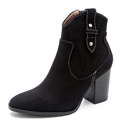Bottines de cowboy occidentales pour femmes idéales pour l'automne hiver