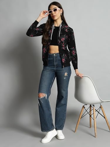 Image of eKools Women's Fleece Fullsleeves Jacket (Flee02)